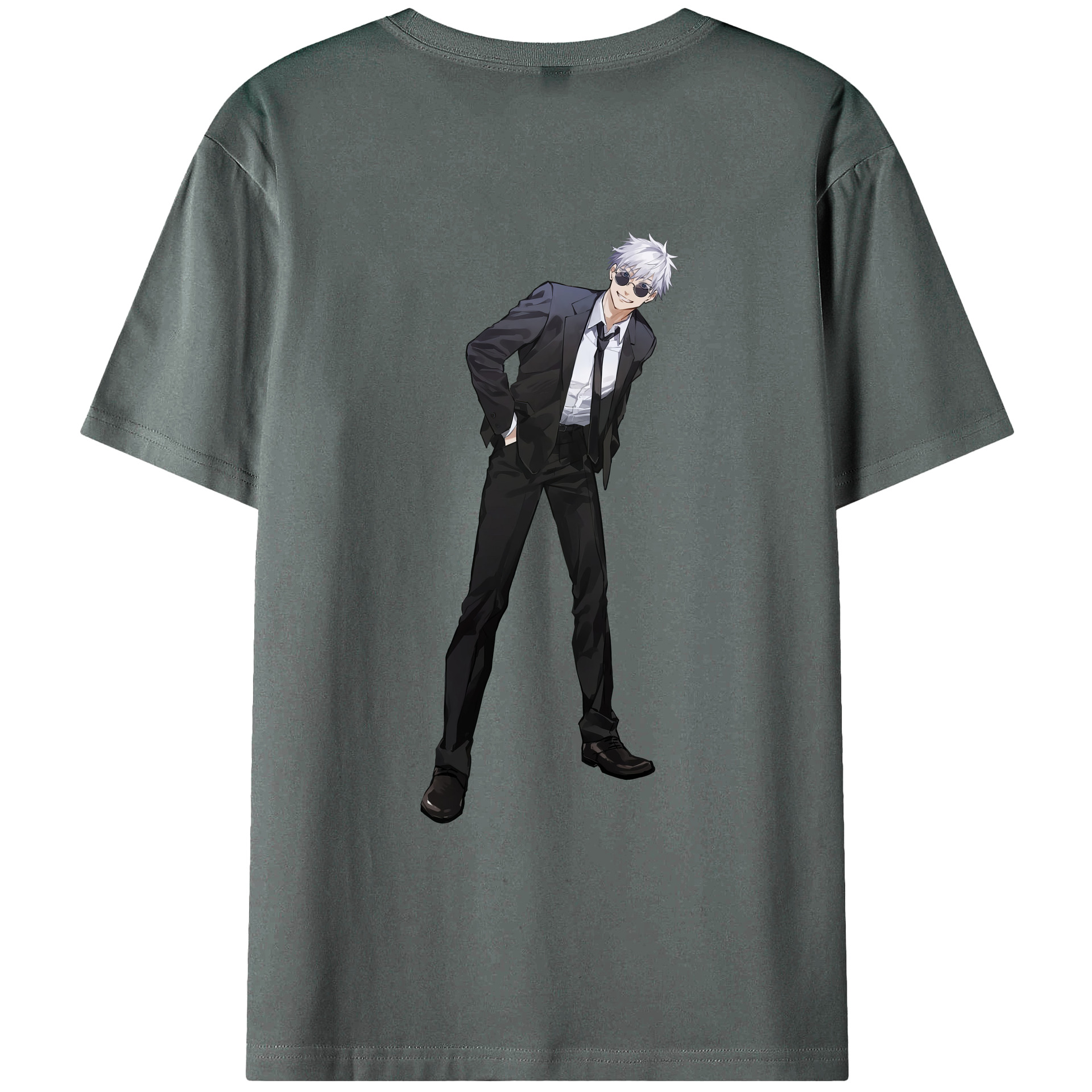 （画像用） 呪術廻戦 Jujutsu Kaisen 綿100％ メンズ半袖Tシャツ（バックプリント） 通気性
